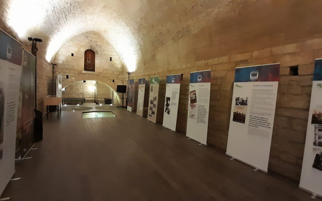 INAGURACIÓ DE L’EXPOSICIÓ. “JOSEP PALLACH: PER L’EDUCACIÓ I EL COMPROMÍS SOCIAL”. Al Castell Palau de la Bisbal 9 de abril 2021