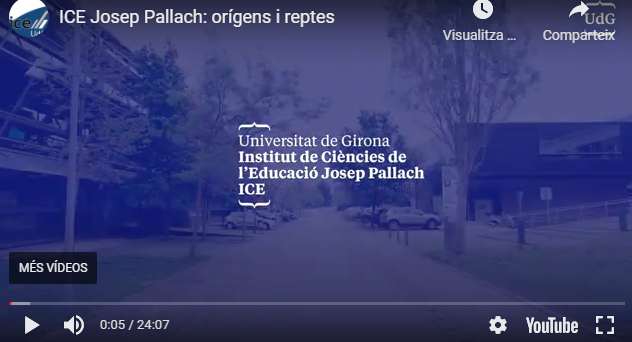 VÍDEO COMMEMORATIU DE L’ANY PALLACH  ICE Josep Pallach: orígens i reptes. ICE de la UdG.  Juny 2021