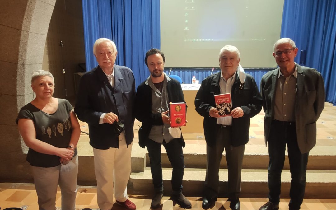 Projecció de “Memòries d’exili: Teresa Juvé”, a Arenys de Mar, amb les intervencions de Pere Baltà i Josep M Soler, de les fundacions Candel i Pallach.  Arenys de Mar  08-10-2021
