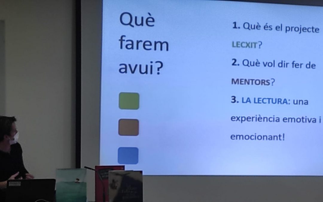 El programa LECXIT, en la versió que en fa la Fundació Josep Pallach, ja s’ha posat en marxa: captació i formació de voluntariat, inici de les activitats (enguany en vint-i-cinc centres). La col·laboració entre administracions, entitats (per exemple, biblioteques), centres de primària i secundària i persones concretes és exemplar. Que sigui per molts anys. Palafrugell 27-10-2021