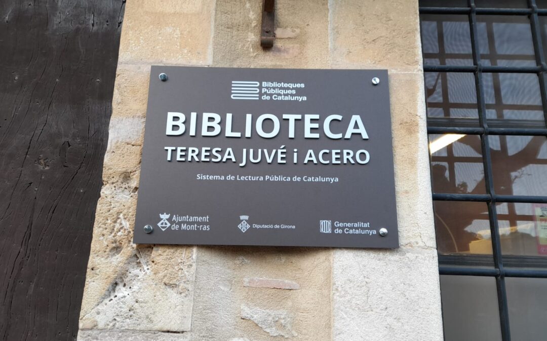 Bateig de la Biblioteca Teresa Juvé i Acero a Mont-ras.   Mont-ras 19-04-2024