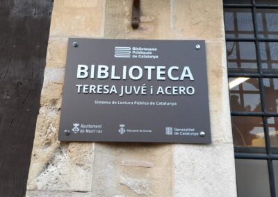 Bateig de la Biblioteca Teresa Juvé i Acero a Mont-ras.   Mont-ras 19-04-2024